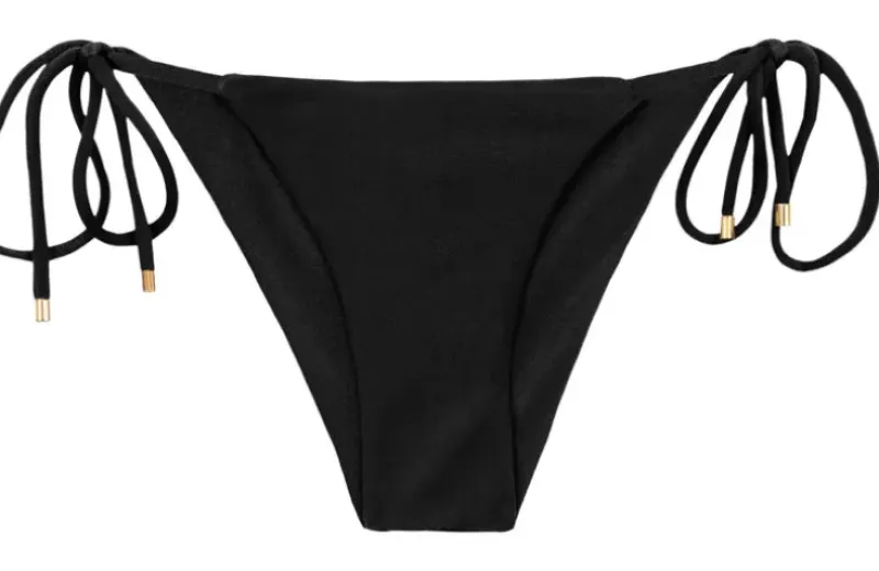 Bottom Shimmer-Black Cheeky-Tie>Rio de Sol New