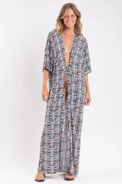 Ikat Long Dress>Rio de Sol Best