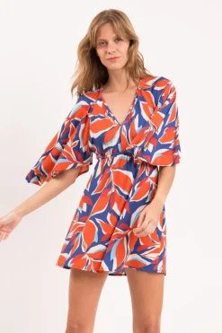 Leaves Mini Dress>Rio de Sol Fashion