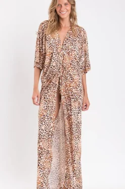 Leopard Long Dress>Rio de Sol Hot