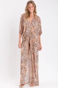 Leopard Long Dress>Rio de Sol Hot