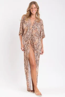 Leopard Long Dress>Rio de Sol Hot