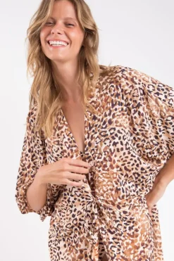 Leopard Long Dress>Rio de Sol Hot