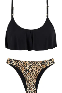 Leopardo Black Babado>Rio de Sol Fashion