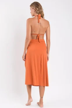 Ocre Long-Skirt-Knot>Rio de Sol Discount