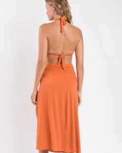 Ocre Long-Skirt-Knot>Rio de Sol Discount