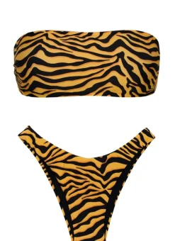 Set Wild-Orange Bandeau-Reto High-Leg>Rio de Sol Best